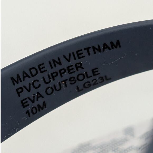 Michael Kors Monogram Flip Flop Sandals Women's Lightweight PVC Size US10M EU41 - Picture 6 of 10